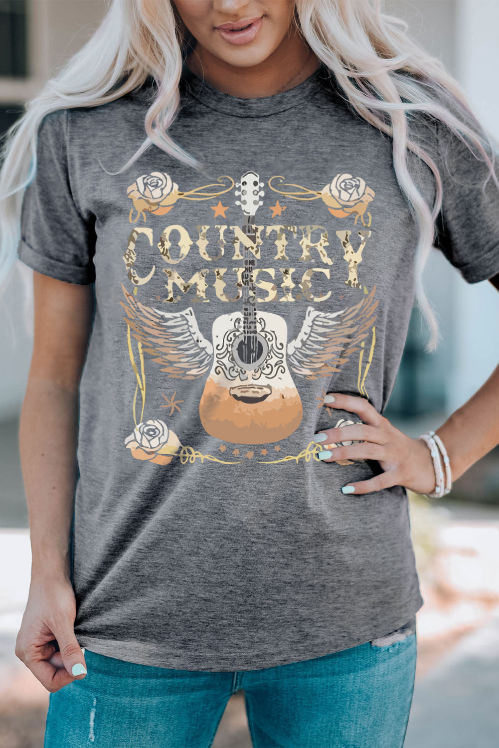 COUNTRY MUSIC Guitar Tee-4