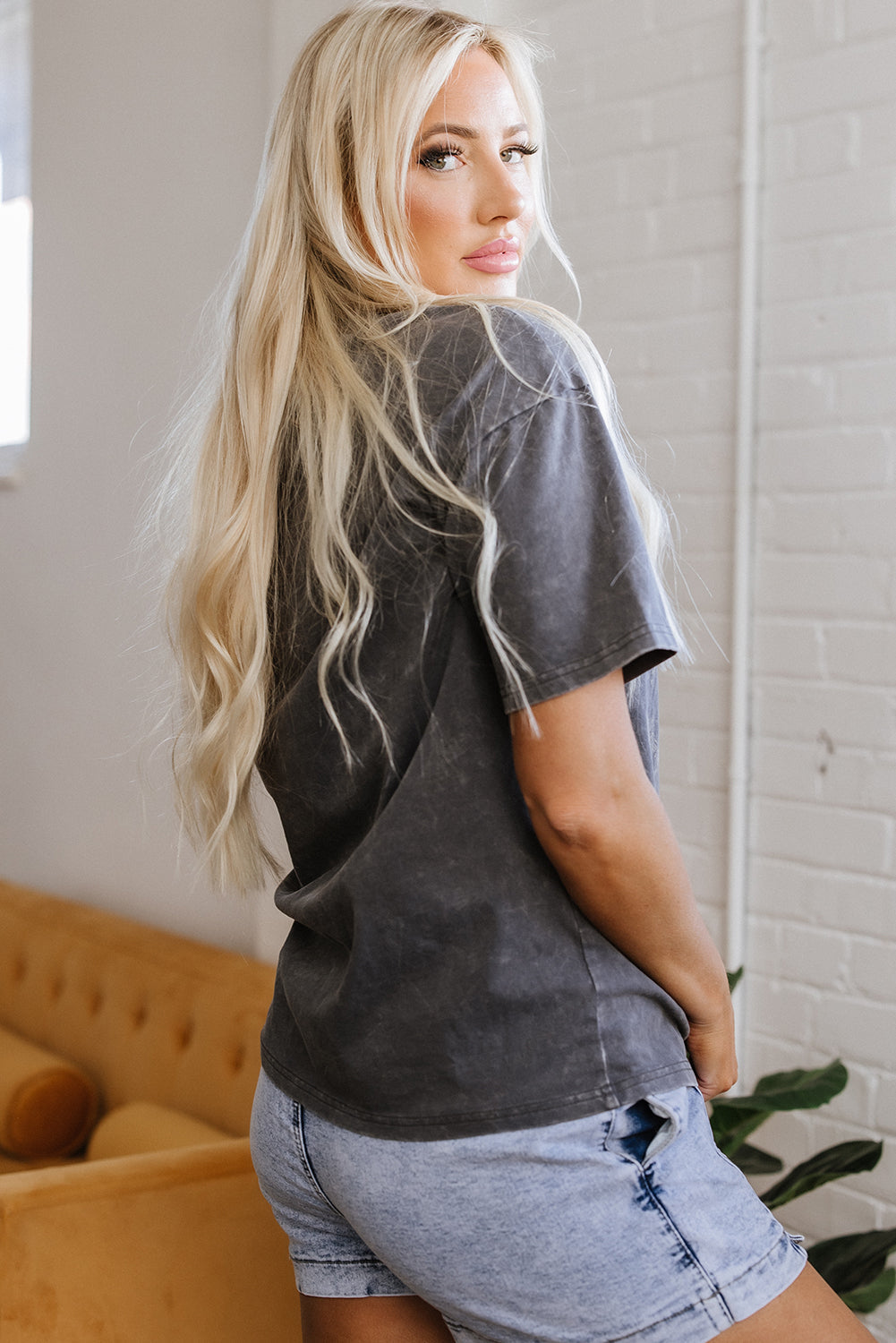 Kindness Butterflies Mineral Wash Loose Tee