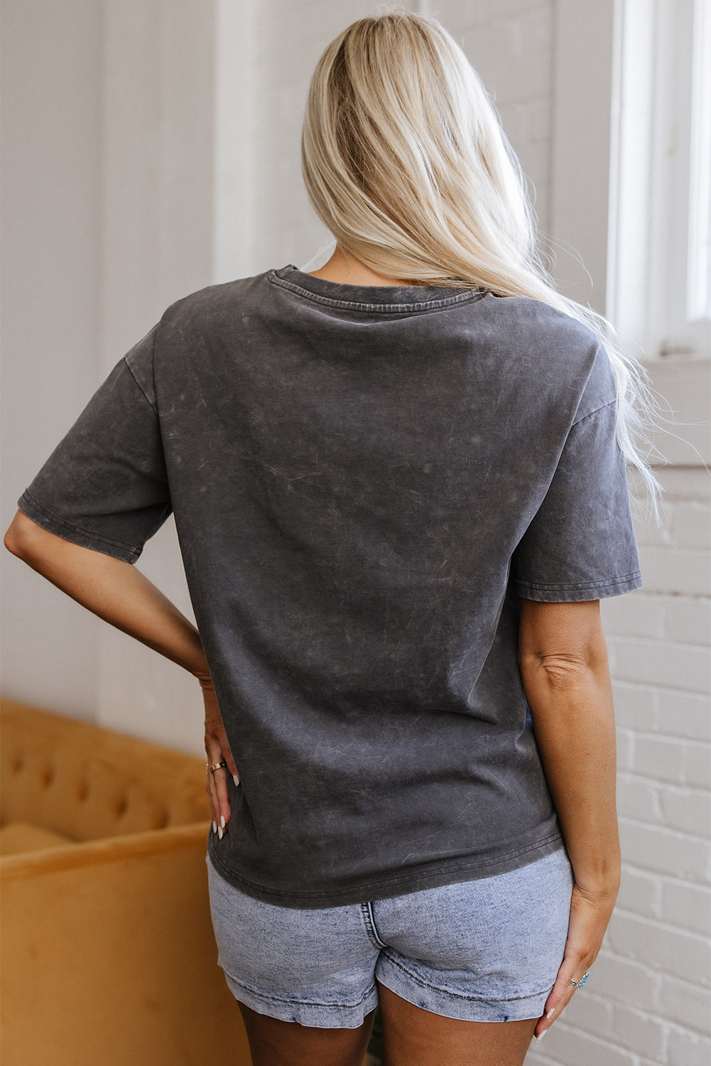 Kindness Butterflies Mineral Wash Loose Tee