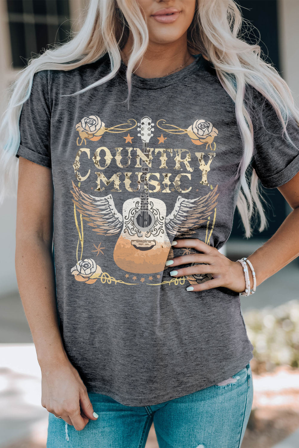 COUNTRY MUSIC Guitar Tee-0