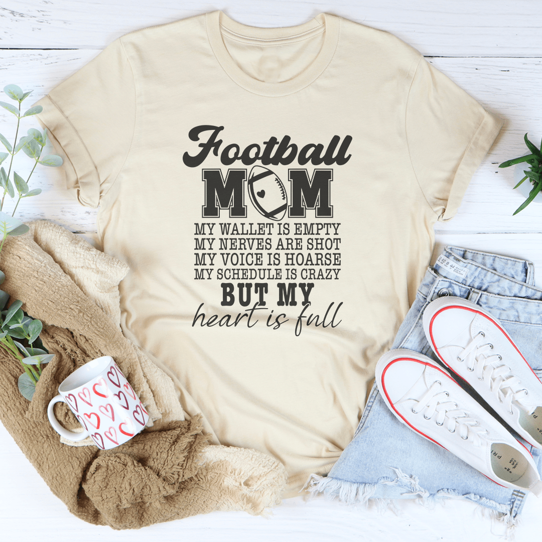 Football Mom My Wallet Is Empty Tee